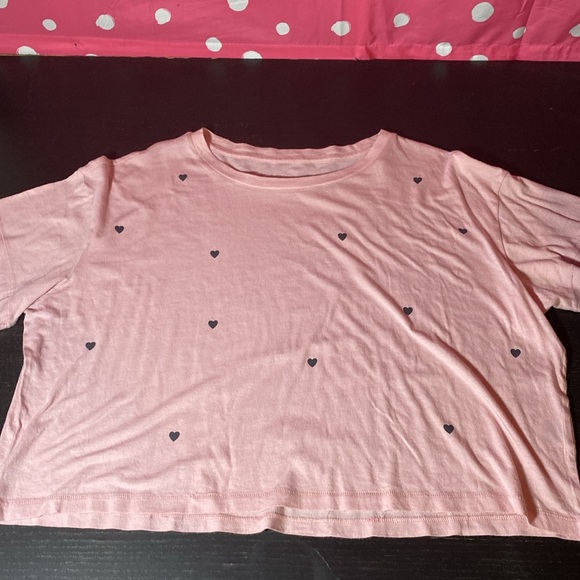 NWT L VS PINK short sleeve crop top - Picture 3 of 4